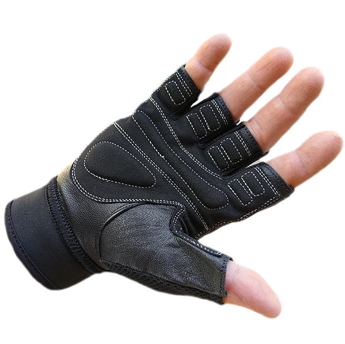 Фитнес ръкавици без накитник / PRO Grip - ест. кожа и велур